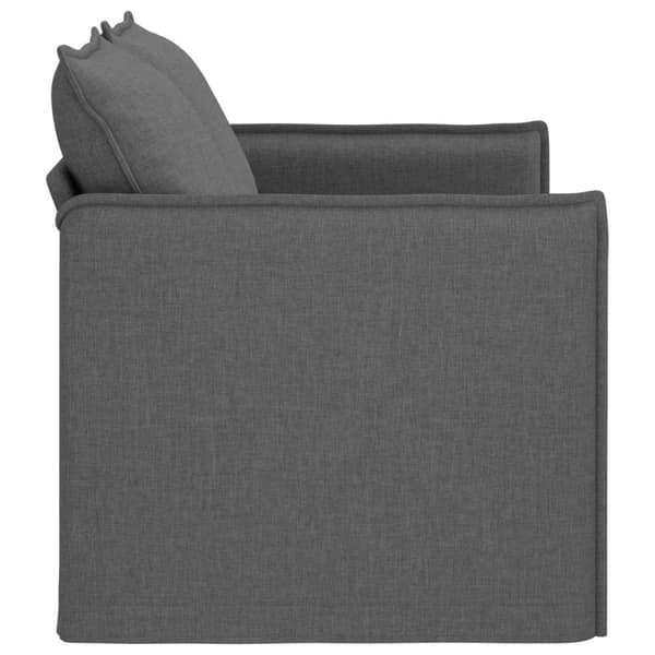 Soffa Mörkgrå 136 x 82 x 85 cm tyg