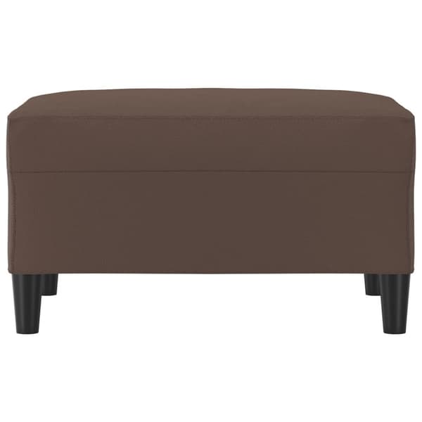 Fotpall brun 70x55x41 cm konstläder