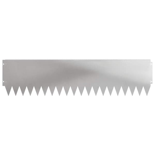 Kant för gräsmatta 20 pcs 103 x 25 cm Stål Silver