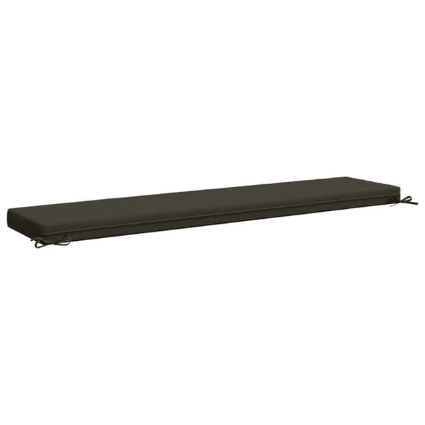 Bänk kudde SOEST 100% Polyester Antracit 200 x 40 x 8 cm
