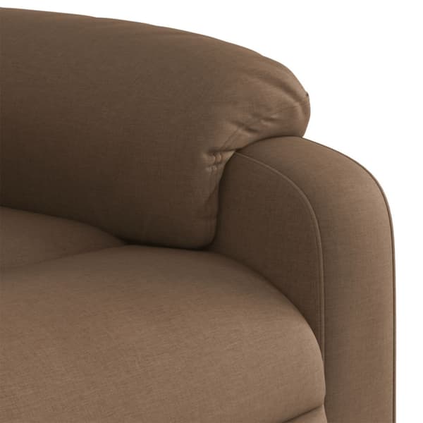 Reclinerfåtölj brun tyg