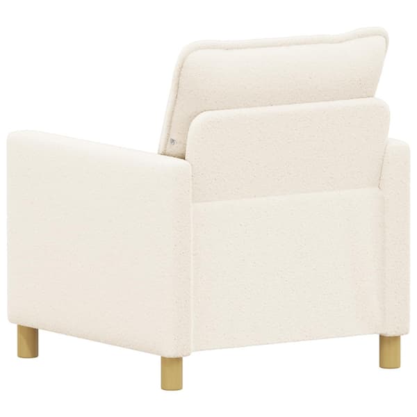Soffa Gräddvit 76 x 81 x 87,5 cm Tyg