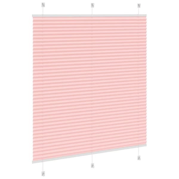 Plisserad persienn rosa 120x100 cm tyg bredd 119,4cm polyester