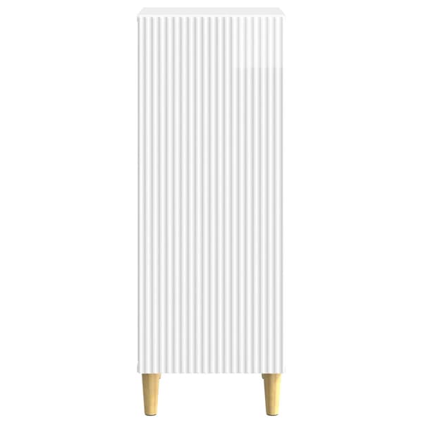 Sideboard Vit högglans 33 x 34,5 x 90 cm Konstruerat trä
