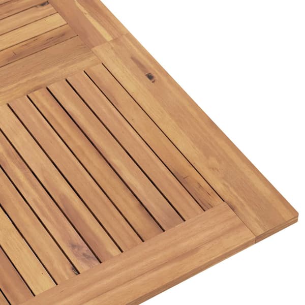 Trädgårds Bistro Set 3 pcs Brun Massivt teakträ
