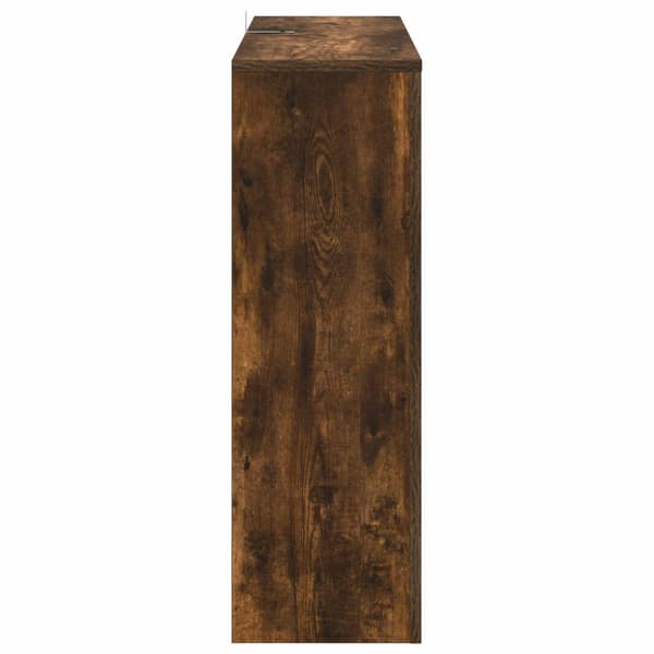 Elektrisk eldstad Rökt ek 75 x 24,5 x 75 cm Konstruerat trä