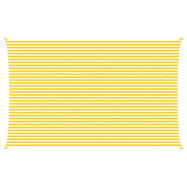 Solskugge segel Gul och Vit 8 x 5 m 100% polyester oxford
