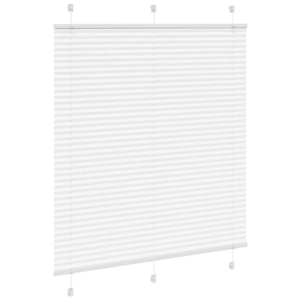 Plisserad persienn vit 120x150 cm tyg bredd 119,4cm polyester