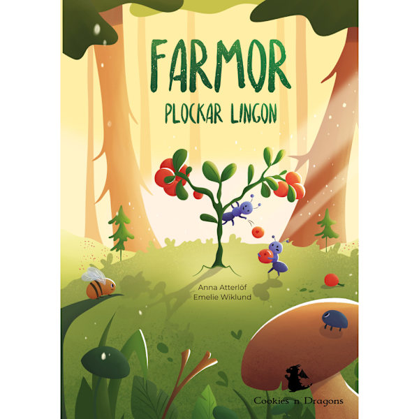 Farmor plockar lingon (bok, kartonnage)