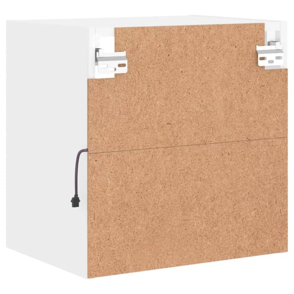 Väggmonterade sängbord LED-lampor 2 st vit