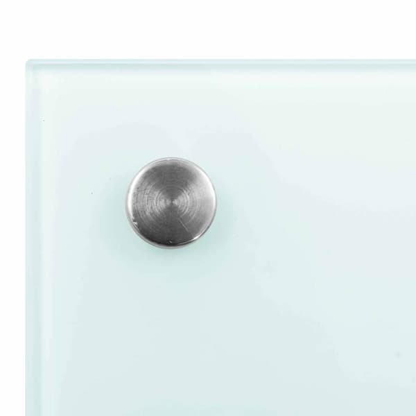 Köksskydd 2 pcs Vit 100 x 50 cm härdat glas