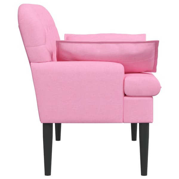 Loveseat med knapprapport Rosa 111 x 68 x 80 cm Tyg