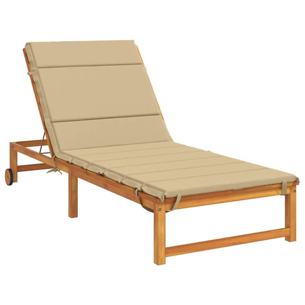 Solstol Kudde GEMERT 100% Polyester Beige 200 x 70 x 3 cm