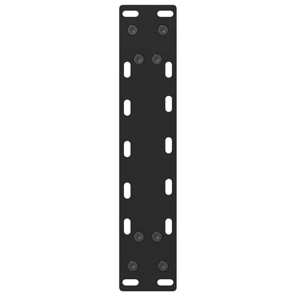 Soffbordsben svarta 2 st 30x(30-31) cm stål