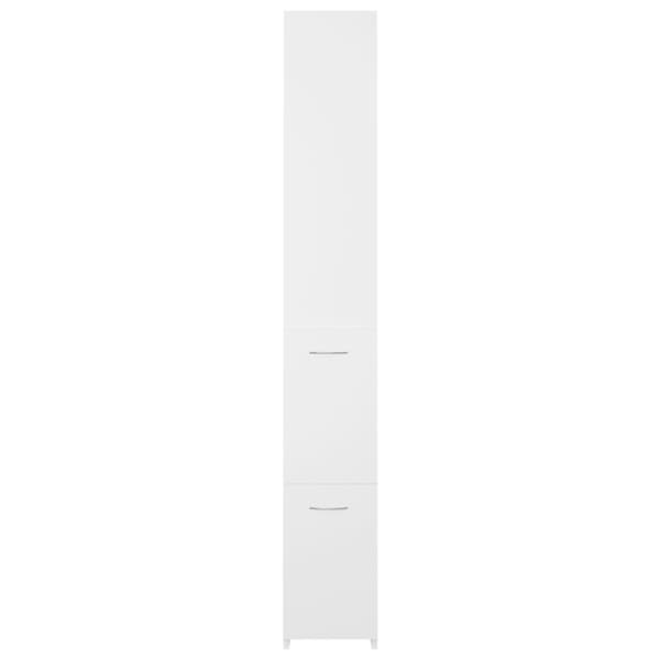 Badrumsskåp vit 25x26,5x170 cm konstruerat trä