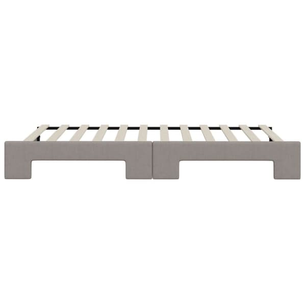 Dagbädd utdragbar taupe 100x200 cm tyg