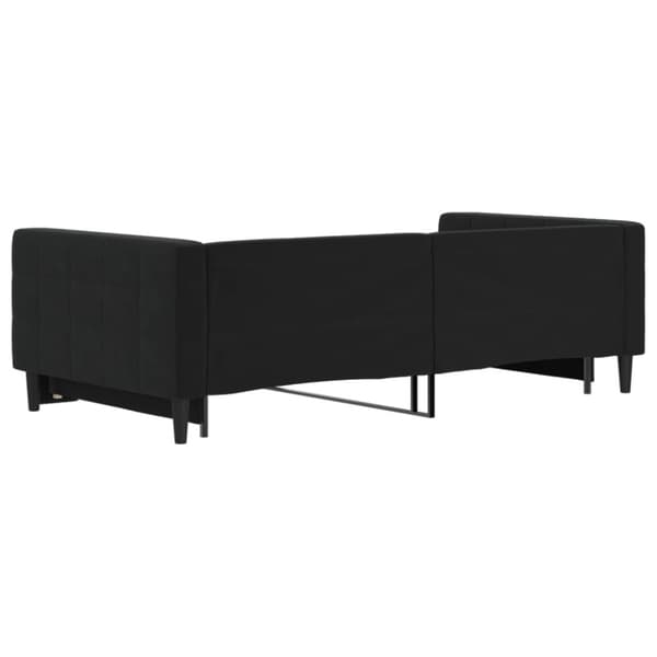 Dagbädd utdragbar svart 100x200 cm sammet