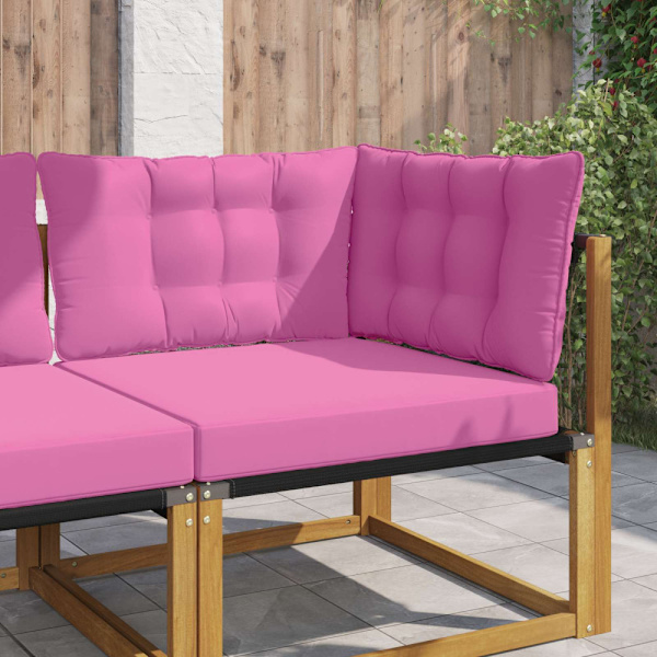 Utomhus Soffa Kudde 3 pcs Rosa Polyester