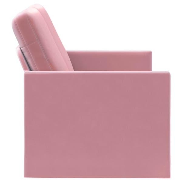 Soffa för 2 personer Rosa 150 x 81 x 82 cm Sammet (V)