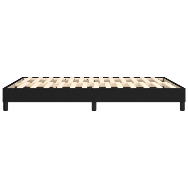 Boxspring-sängram svart 140x190 cm tyg
