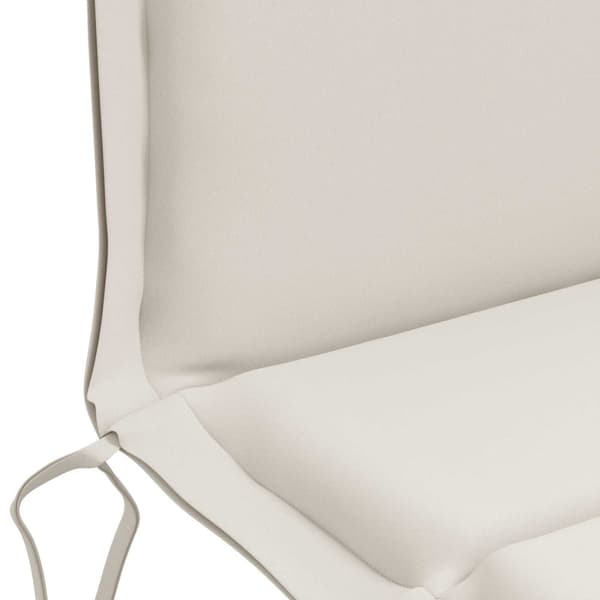 4-delade Höga Ryggstolsdynor GEMERT 4 st 100% Polyester Vit
