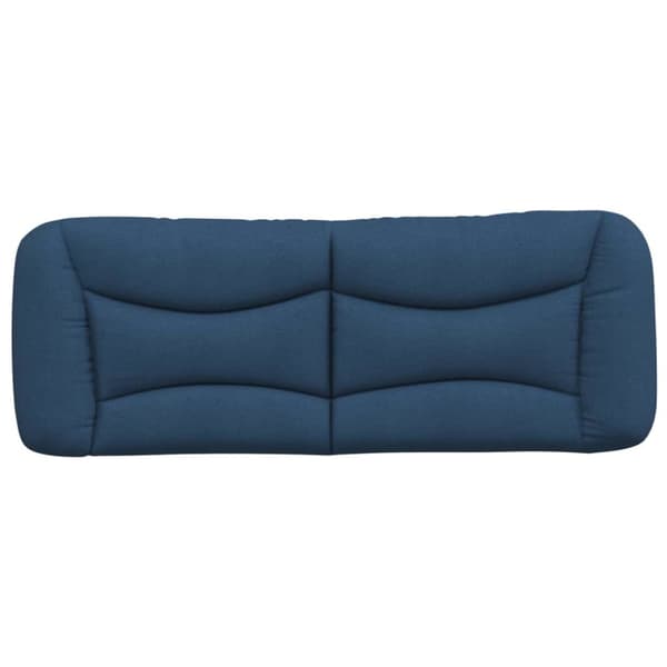 Headboard Cushion "Hvar" Blue 120 cm Fabric