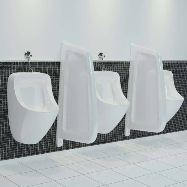Skiljevägg för urinal keramik vit