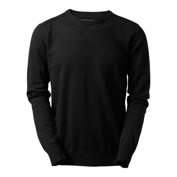 Fitzroy Round Neck Pullover Black Male