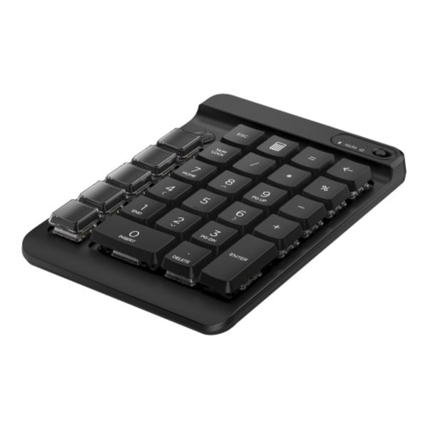 HP 430 - tangentsats - 9 programmerbara tangenter, låg profil tangentresor, utbytbara tangenter med klistermärken - jacksvart Inmatningsenhet Svart