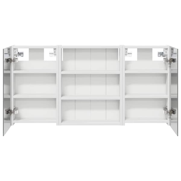 Badrumsskåpsset 3 st 100 x 10,5 x 50 cm Konstruerat trä