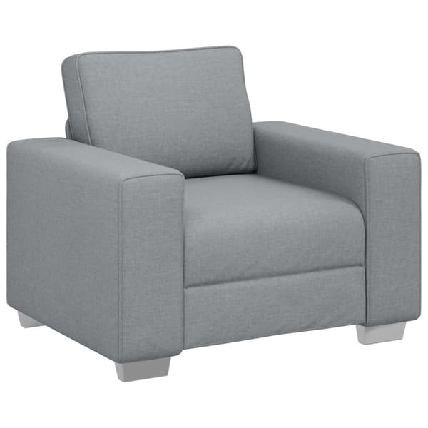 Soffstol Ljusgrå 100 cm tyg