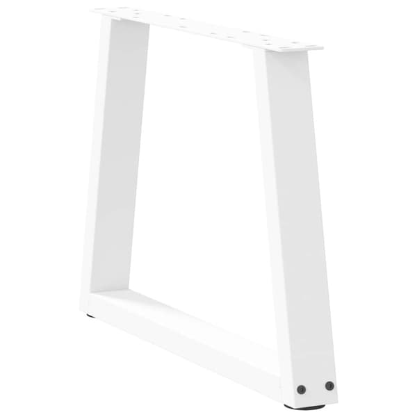 Soffbordsben V-formade 2 st vita 60x(42-43,3) cm stål