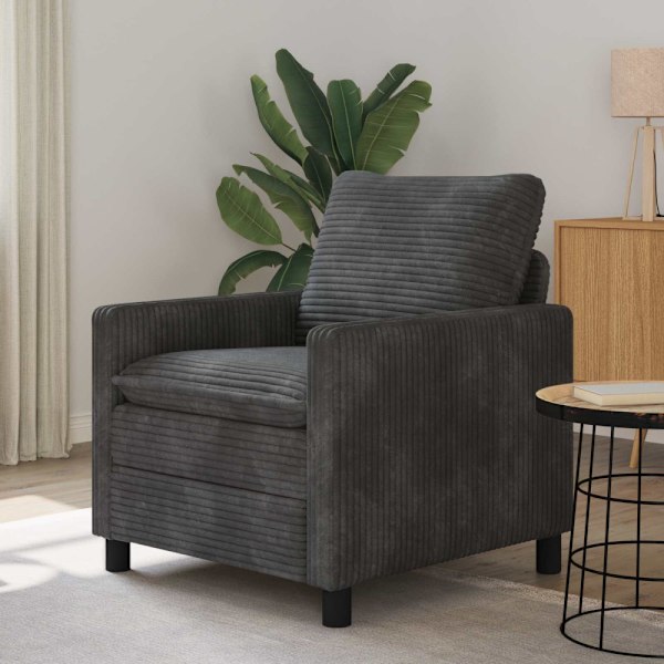 Soffa Mörkgrå 76 x 81 x 87,5 cm Polyester