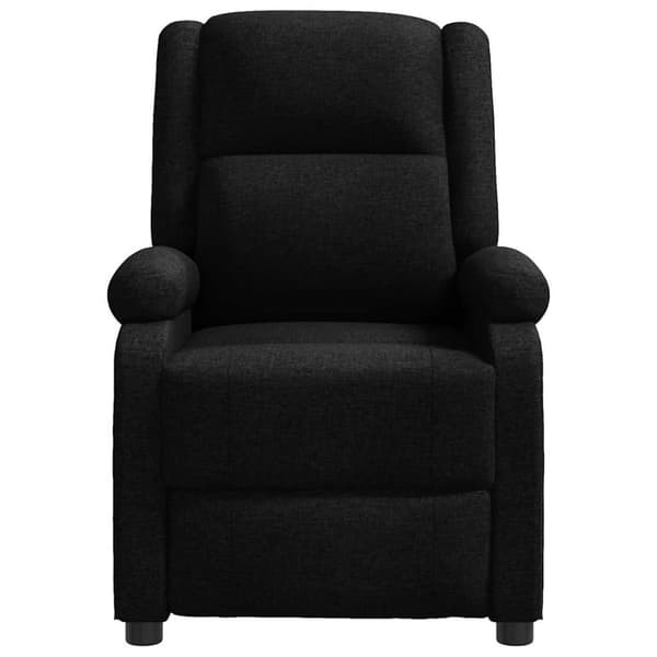 Massagefåtölj svart tyg