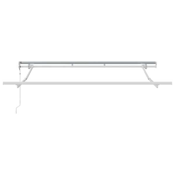 Utfällbar markis Vit 350 x 200 cm tyg