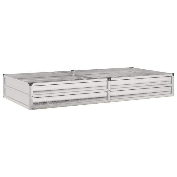 Höjd Trädgårdsbädd Silver 160 x 80 x 24 cm galvaniserad