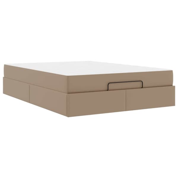 Sängram med madrass Övrigt 2 st Tan PVC