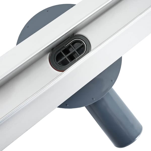 360° Duschavlopp med smal modell Silver 80 cm