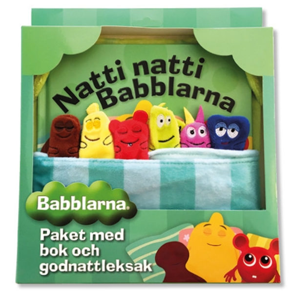 Natti Natti Babblarna Bok och godnattleksak (inbunden)