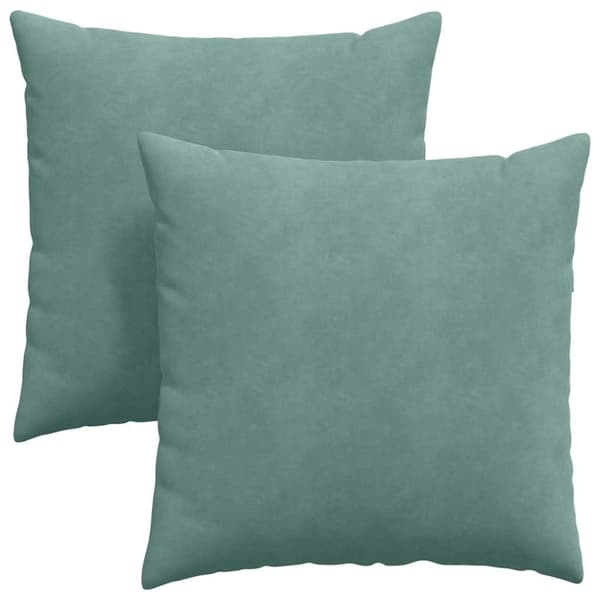 Sofakuddar 2 pcs Havgrön 60 x 60 cm Kordread tyg