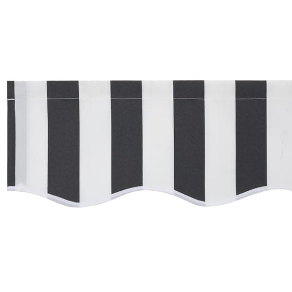 Markisväv Antracit och vitt 3,5 x 2 m Polyester