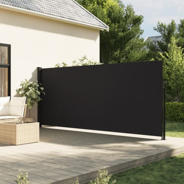 Indragbar sidomarkis svart 180x300 cm