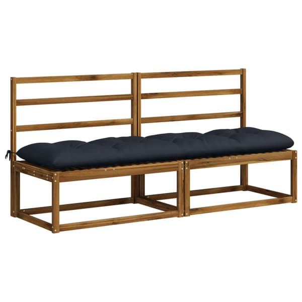 Bänk kudde VIANEN 100% Polyester Mörkblå 200 x 50 x 12 cm