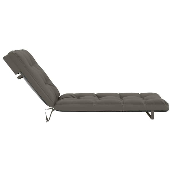 Solstol Kudde VIANEN 100% Polyester Grå 200 x 70 x 8 cm
