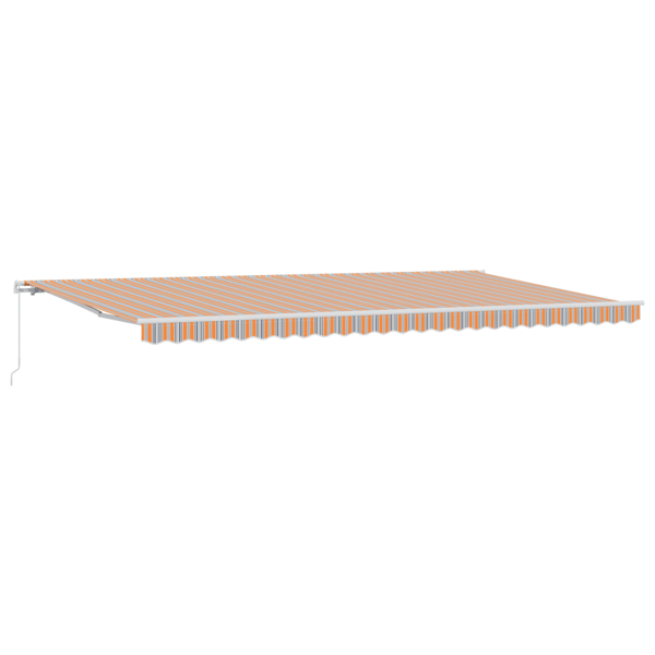 Utfällbar markis Flerfärgsdesign 600 × 300 cm
