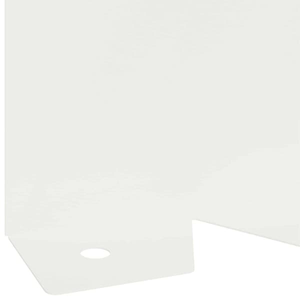 Kant för gräsmatta 20 pcs 102 x 10 x 4 cm Stål Vit