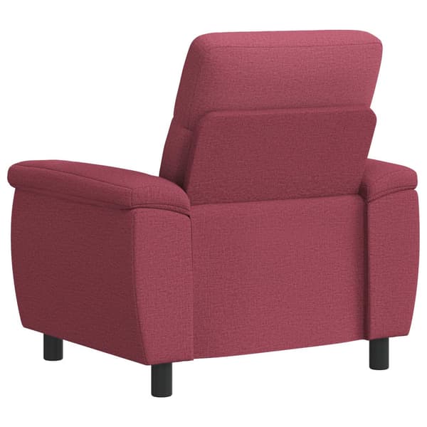 Soffa Vinröd 95 x 90 x 95 cm Tyg