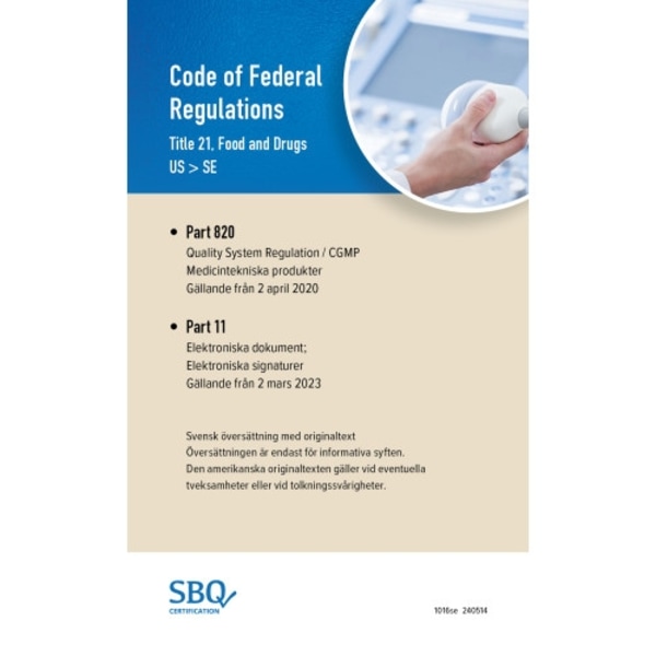 21CFR820-11 EN/SV (häftad)