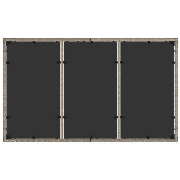 Trädgårdsmöbelset 5 pcs Ljusgrå konstrotting