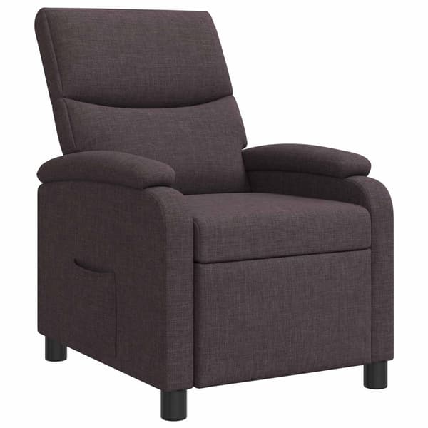 Recliner Mörkbrun Tyg